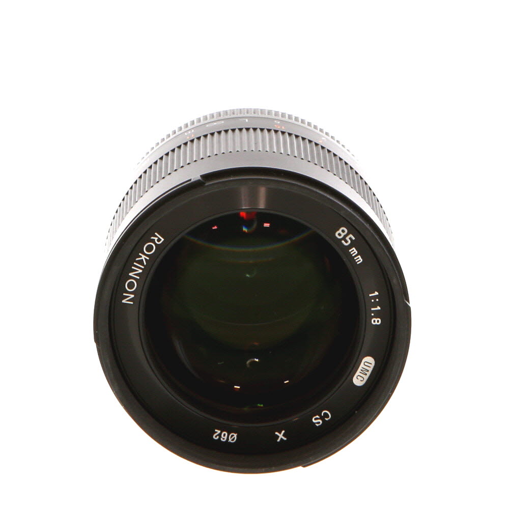 Rokinon 85mm f/1.8 UMC CS Manual Focus Lens for Fujifilm X-Mount, Black | 62