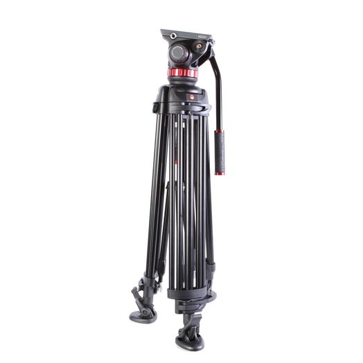 Manfrotto 546B Aluminum Video Tripod with 502A Pro 75mm Half Ball