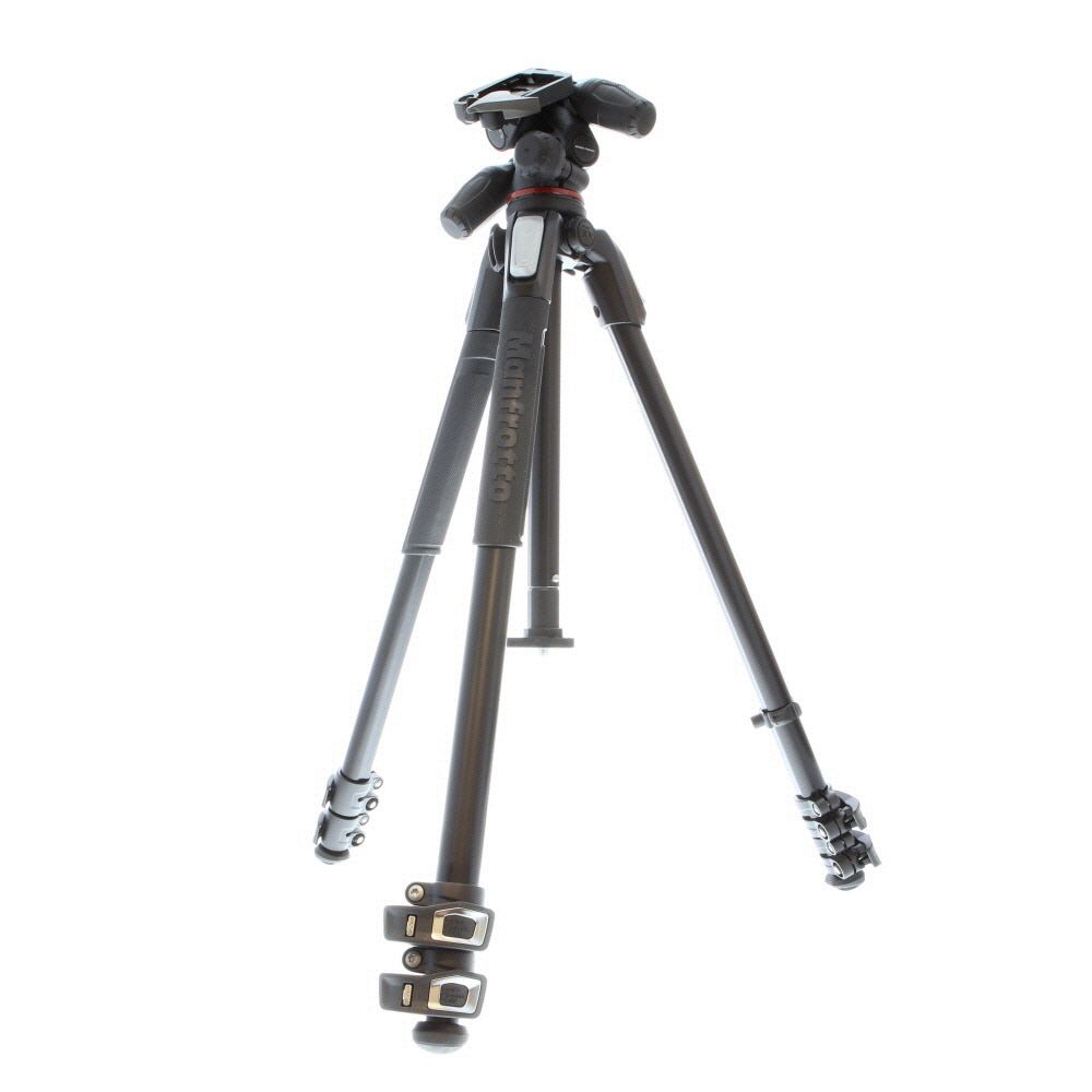 Manfrotto 190X Aluminum 3-Section Tripod with 3-Way 804 Pan/Tilt