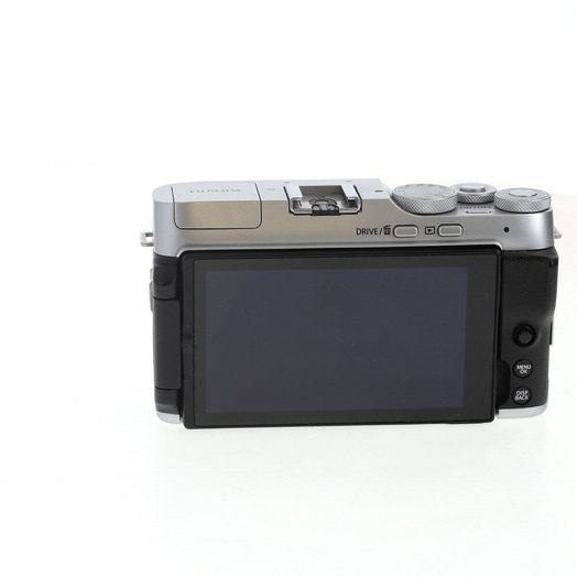 FUJIFILM X-A7 Mirrorless Camera Body, Silver/Black Leather {24.2MP}