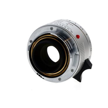 Leica 35mm f/2 Summicron-M Aspherical Lens with Protection Ring for M-Mount, Silver, Germany, 6-Bit {E39} 11674