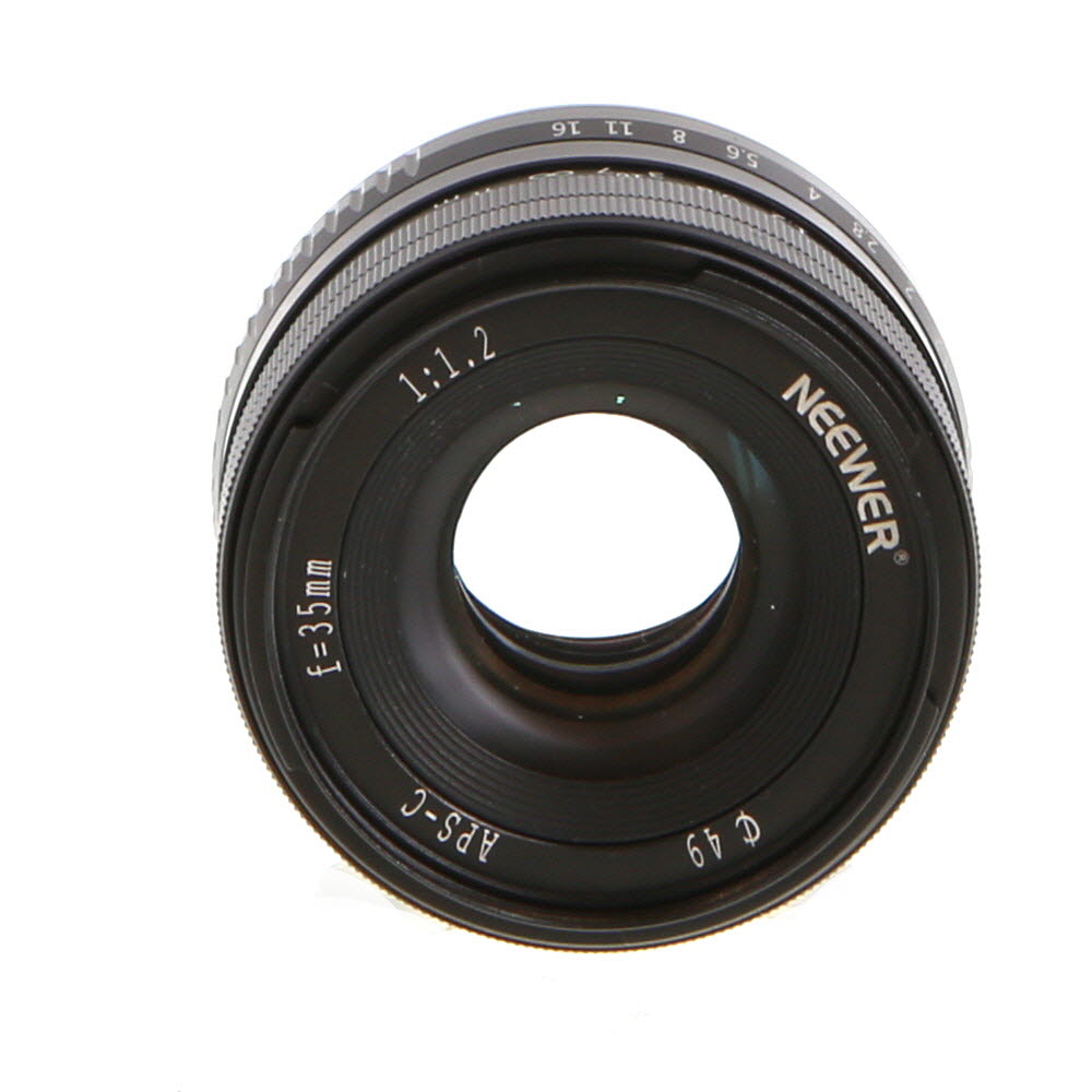Neewer 35mm f/1.2 Manual Lens for Fujifilm X-Mount, Black