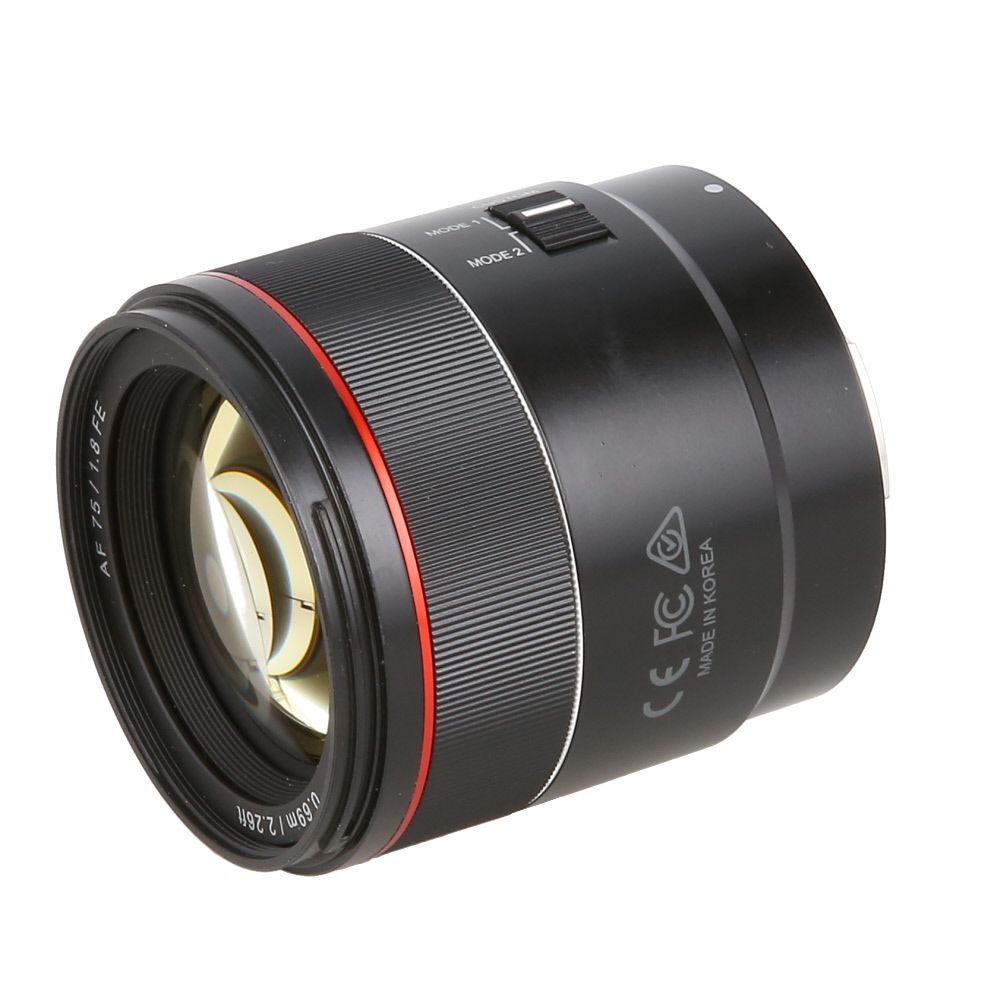 Samyang AF 75mm f/1.8 FE Full-Frame Autofocus Lens for Sony E