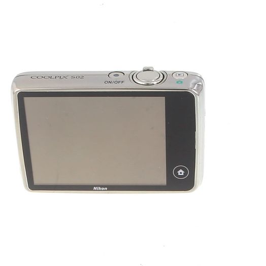 Nikon Coolpix S02 Digital Camera, Silver {13.3MP} Built-in Battery
