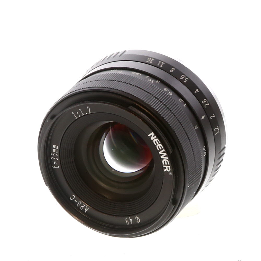 Neewer 35mm f/1.2 Manual APS-C Lens for Sony E-Mount, Black