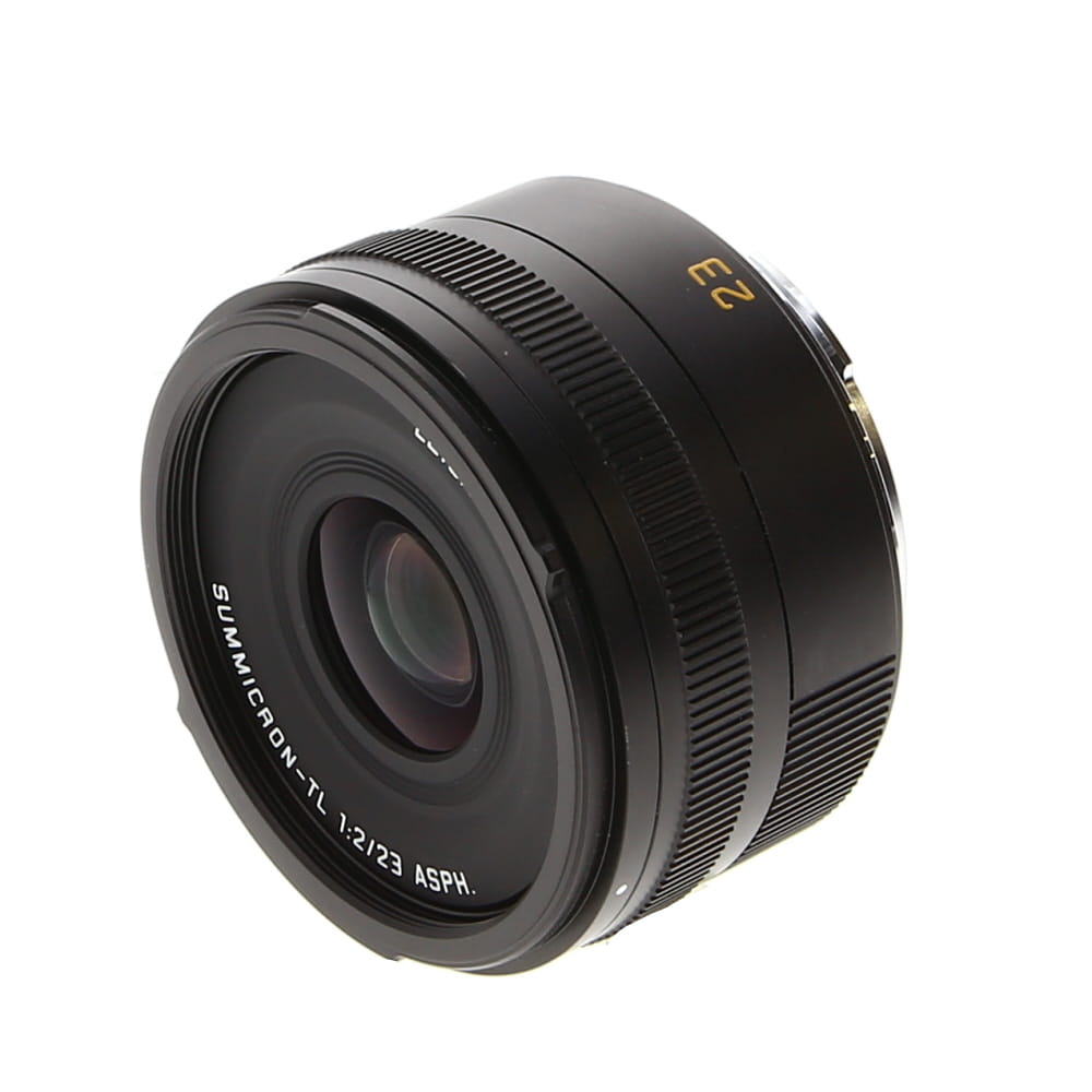 Leica 23mm f/2 Summicron-TL ASPH. APS-C Lens for Leica L-Mount, Black Anodized Finish | E52 | 11081