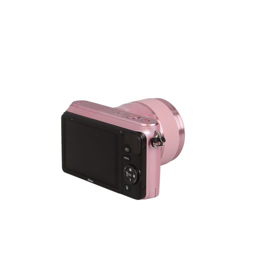 Nikon 1 S1 Mirrorless Camera, Pink {10.1MP} with 11-27.5mm F/3.5