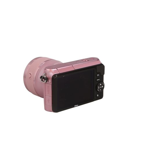 Nikon 1 S1 Mirrorless Camera, Pink {10.1MP} with 11-27.5mm F/3.5