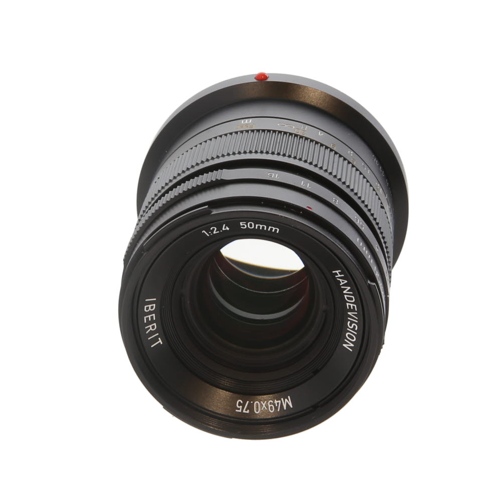 HandeVision 50mm f/2.4 IBERIT Full-Frame Manual Lens for Leica L-Mount, Black