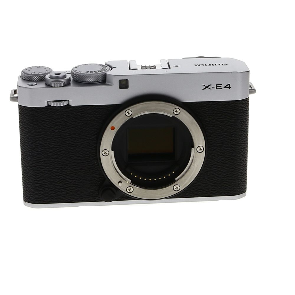 FUJIFILM X-E4 Mirrorless Camera Body, Silver {26.1MP}