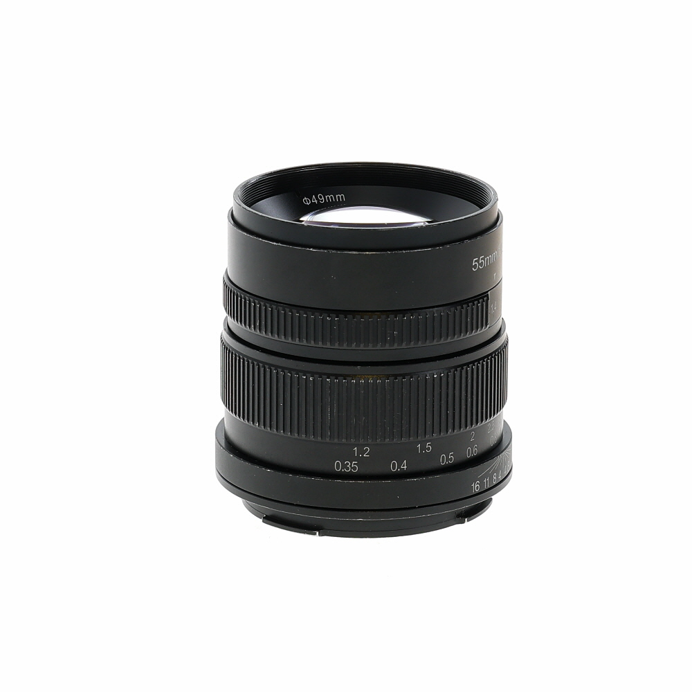 7artisans 55mm f/1.4 Manual APS-C Lens for Leica L-Mount, Black | 49