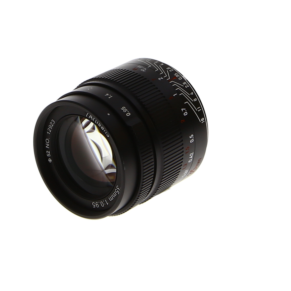 7artisans 35mm f/0.95 Manual APS-C Lens for Canon EF-M Mount, Black | 52