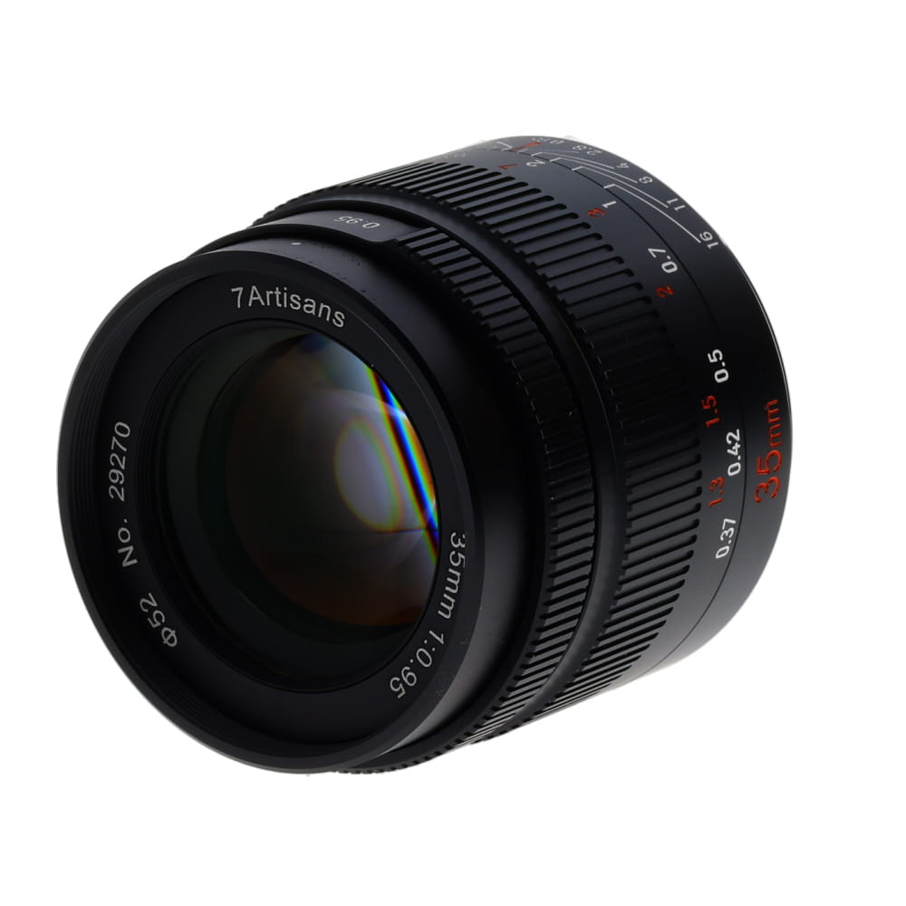 7artisans 35mm f/0.95 Manual Lens for Fujifilm X-Mount, Black