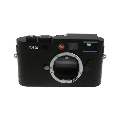 Leica M9 Digital Camera Body, Black Paint Finish, Ostrich Style