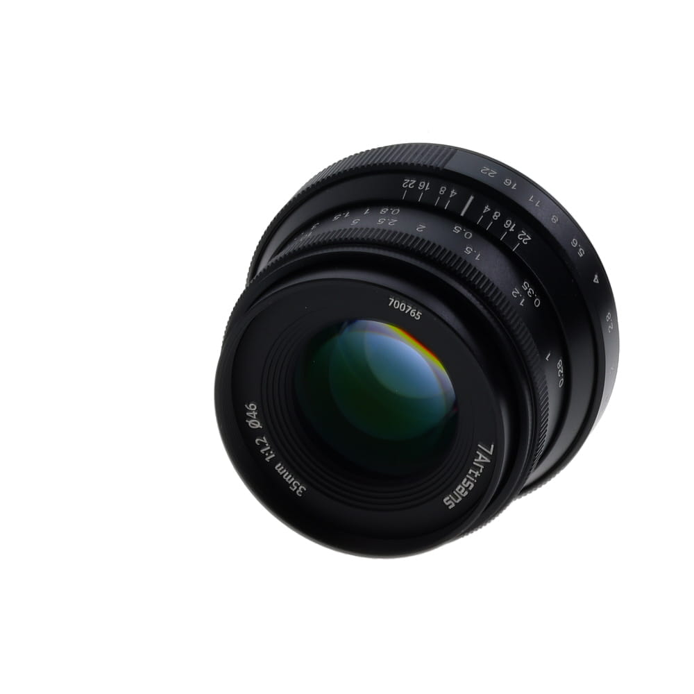 7artisans 35mm f/1.2 (II) Manual Lens for Fujifilm X-Mount, Black | 46