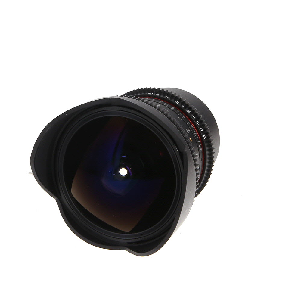 Samyang Cine 12mm T3.1 ED AS NCS (DS) Fish-Eye Manual Lens for MFT (Micro Four Thirds) Mount, Black