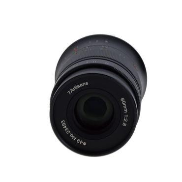 7artisans 60mm f/2.8 (II) Macro Manual Lens for Fujifilm X-Mount, Black {49}