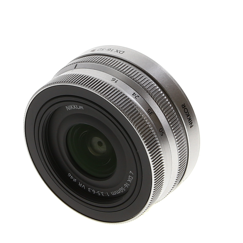 Nikon Nikkor Z DX 16-50mm f/3.5-6.3 VR Autofocus APS-C Lens for Z-Mount, Silver | 46