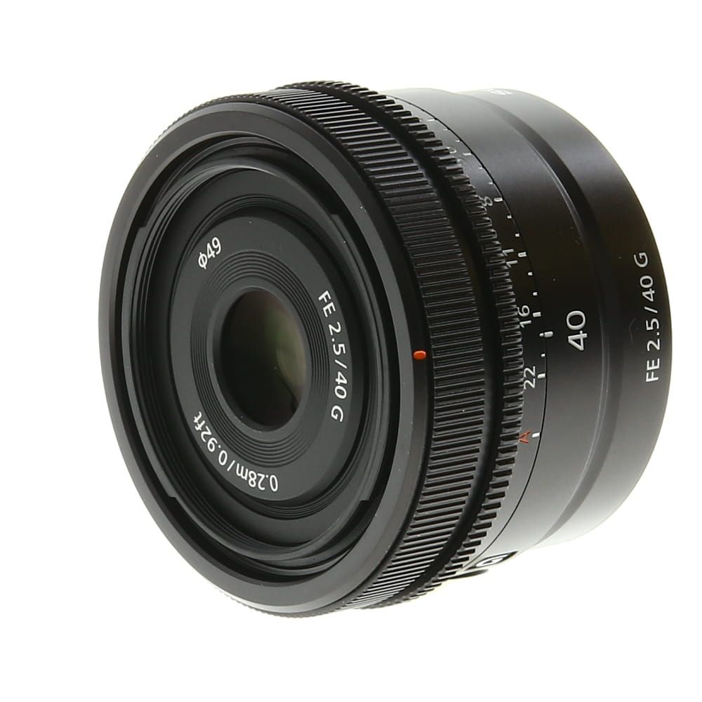 Sony FE 40mm f/2.5 G Full-Frame Autofocus Lens for E-Mount, Black