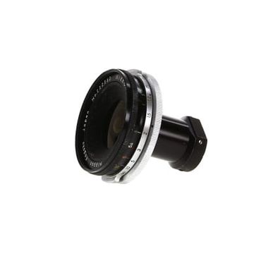 Nikon 2.1cm (21mm) f/4 NIKKOR-O Non AI Nippon Kogaku Japan Manual Focus Lens, Black/Chrome