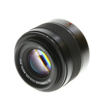 Panasonic Lumix Leica 25mm f/1.4 DG Summilux ASPH. (II) Lens for MFT (Micro Four Thirds), Black
