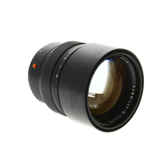 Leica 75mm f/1.4 Summilux-M M-Mount Lens with Built-In Hood, Made