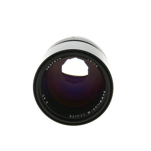 Leica 75mm f/1.4 Summilux-M M-Mount Lens with Built-In Hood, Made