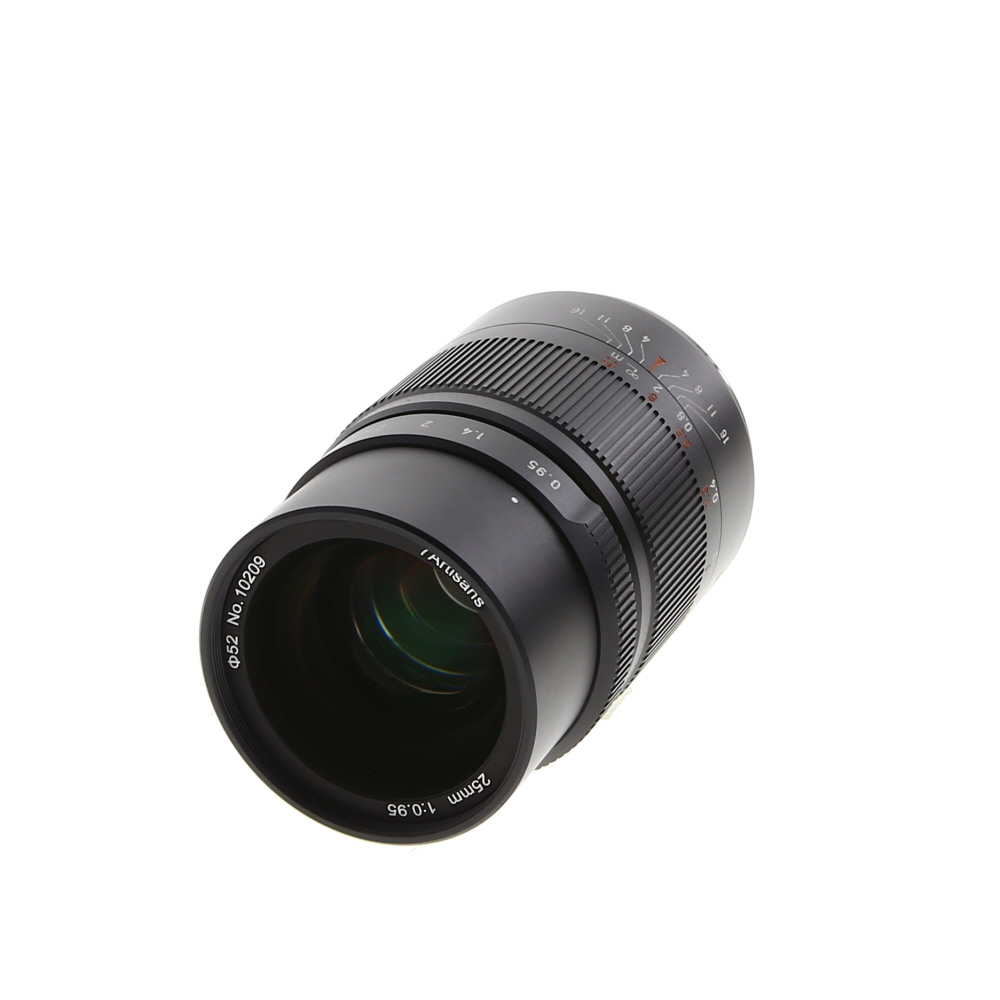 7Artisans 25mm f/0.95 Manual APS-C Lens for Sony E-Mount, Hoya ULD Glass, Black