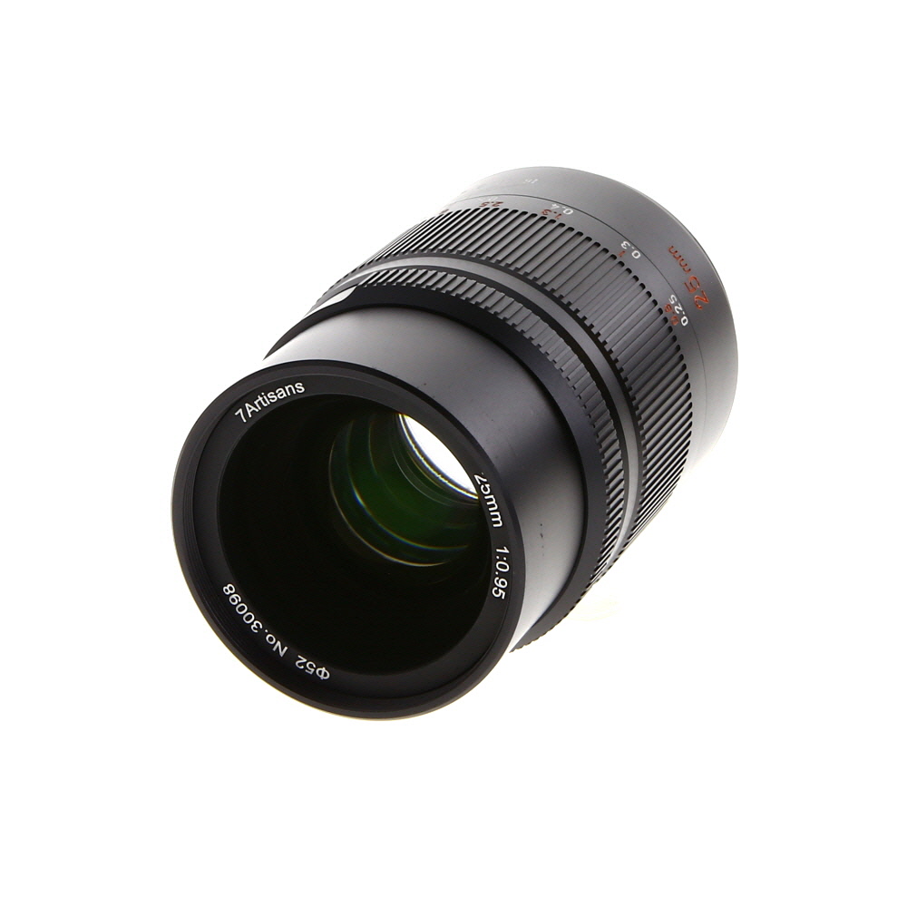 7artisans 25mm f/0.95 Manual APS-C Lens for Canon EF-M Mount, Hoya ULD Glass, Black