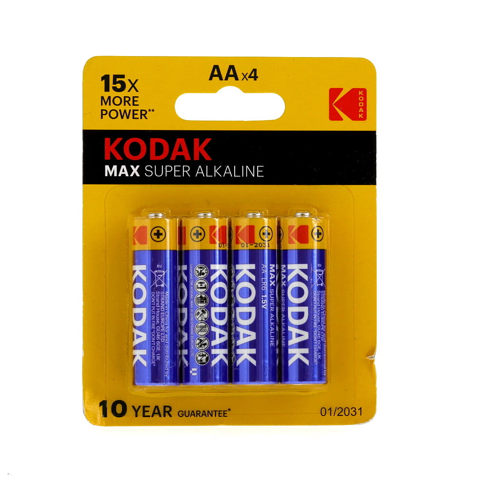 Kodak MAX Super Battery 4 Pack