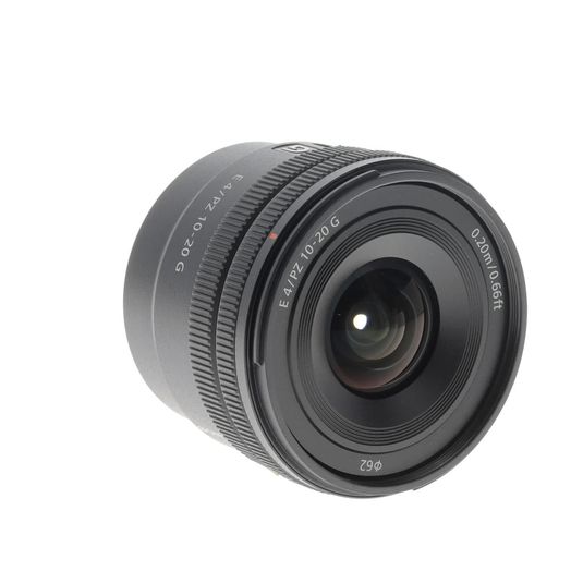 Sony E 10-20mm f/4 G PZ Autofocus APS-C Lens for E-Mount, Black