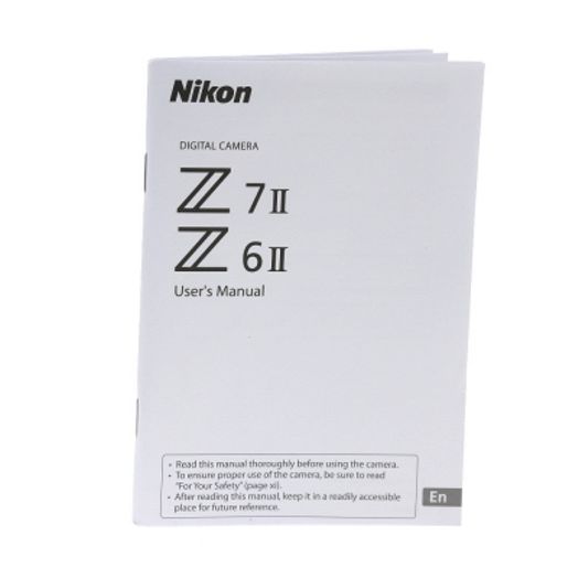 Official Nikon Z6 & Z7 Instruction Manual Book - Brand New