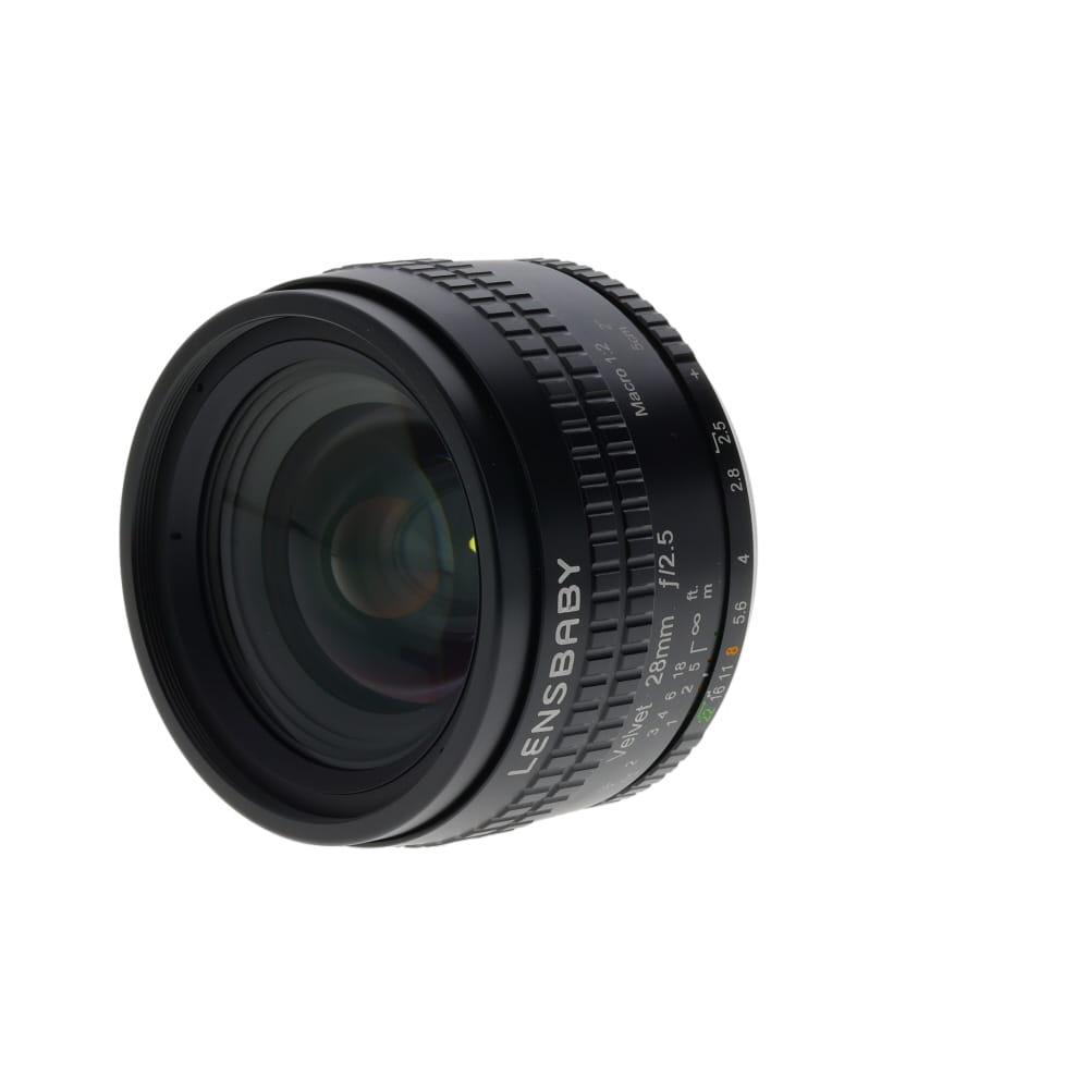 Lensbaby Velvet 28mm f/2.5 Manual Lens for Nikon F, Black