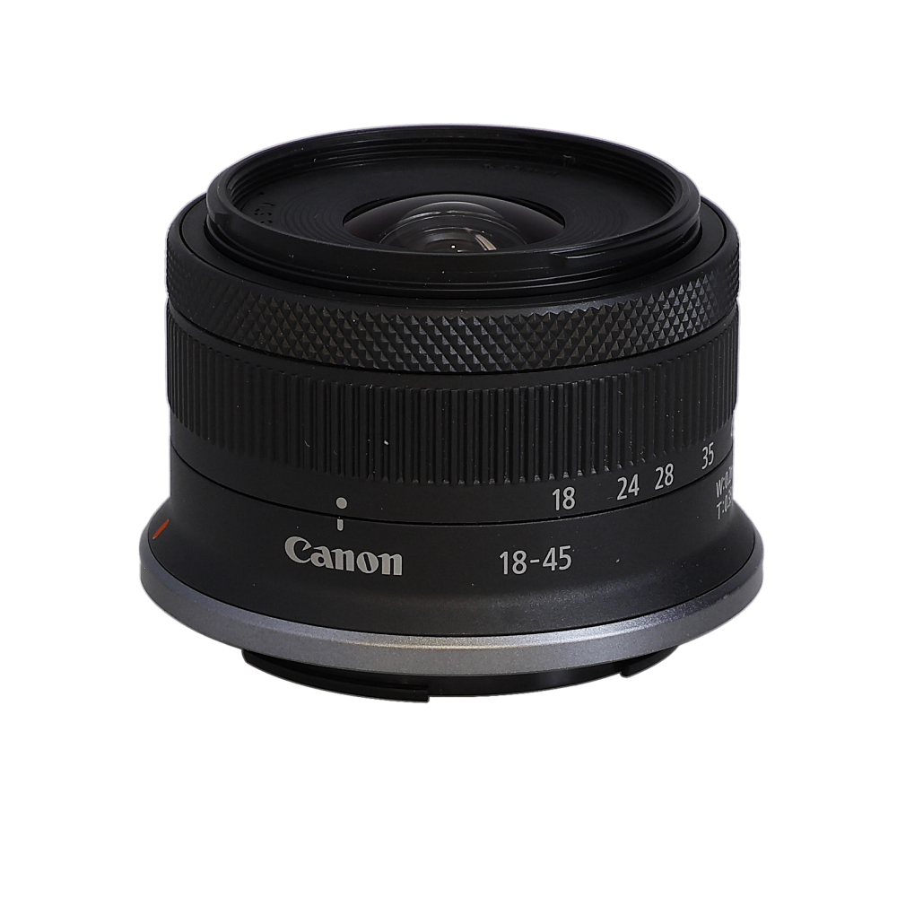 Canon RF-S 18-45mm f/4.5-6.3 IS STM Autofocus APS-C Lens for Canon RF-Mount, Black | 49