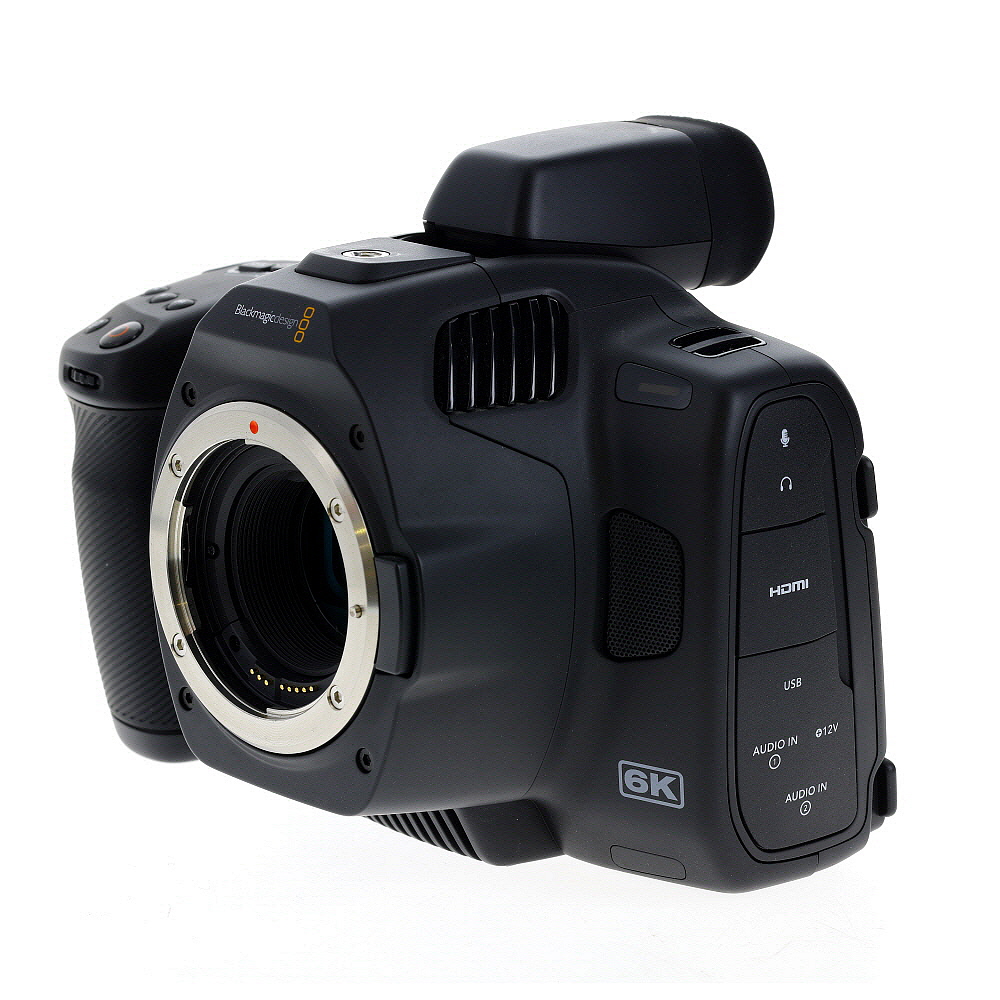 Blackmagic Design Pocket Cinema Camera 6K Pro w/ Canon EF/EF-S-Mount, Compact Viewfinder BMPCC Pro EVF