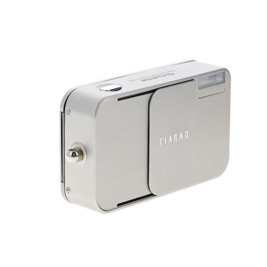 FUJIFILM Tiara II 35mm Camera, Silver with 28mm f/3.5 Super EBC