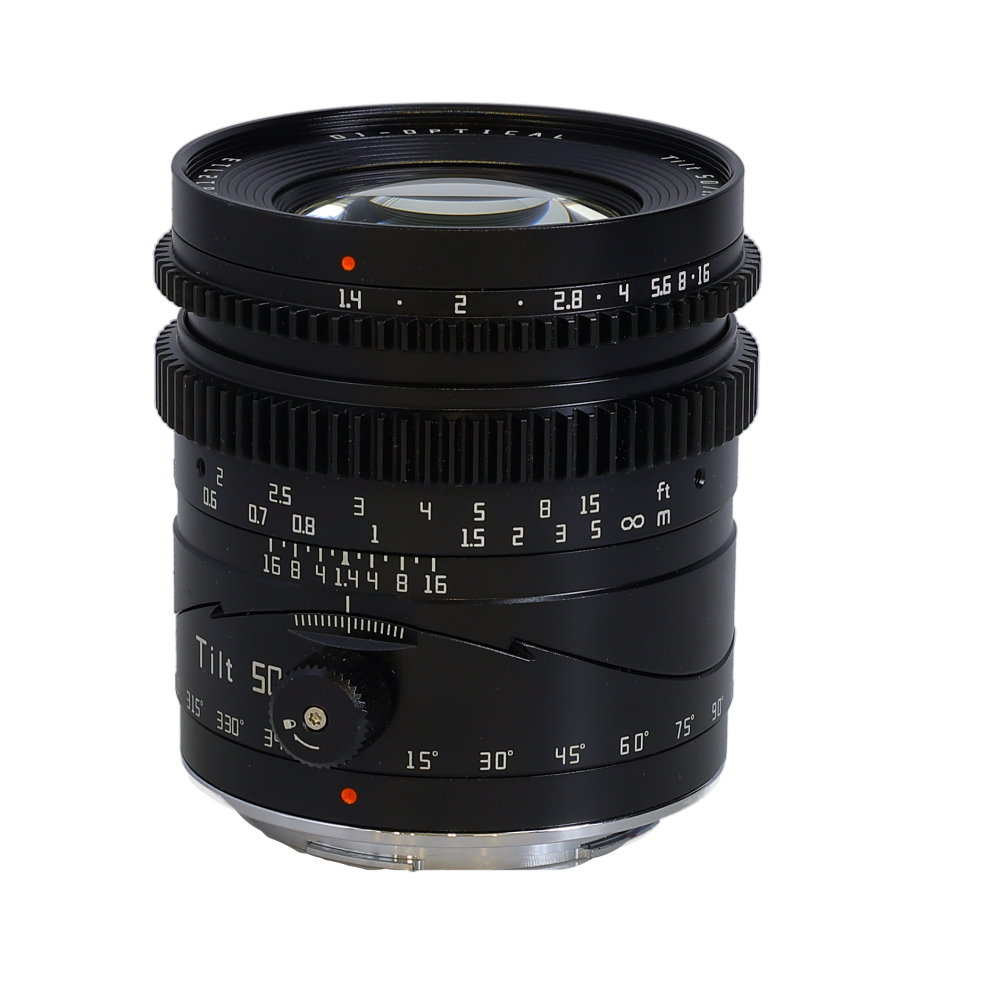 TTArtisan 50mm f/1.4 Tilt Full-Frame Manual Focus Lens with 90 Degree Rotation for Leica L-Mount, Black | 62