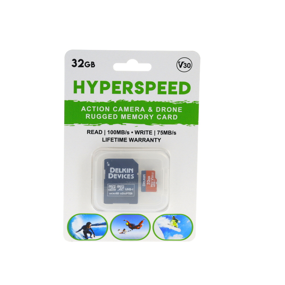 Delkin Devices HYPERSPEED 32GB microSD Card