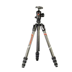 Manfrotto 535 MPRO Carbon Fiber Video Tripod with 504HD 75mm Half