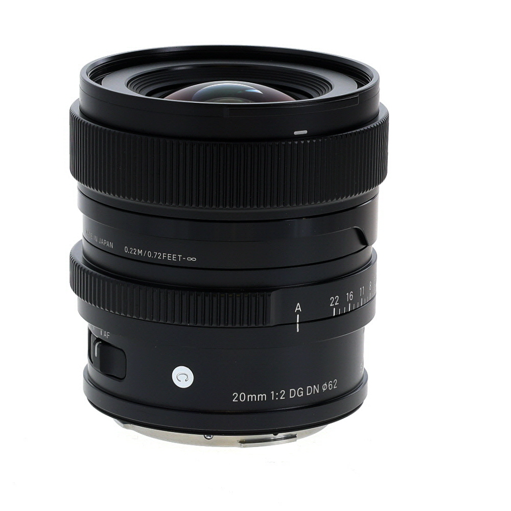 Sigma 20mm f/2 DG DN C (Contemporary) Full-Frame Autofocus Lens for Leica L-Mount, Black | 62
