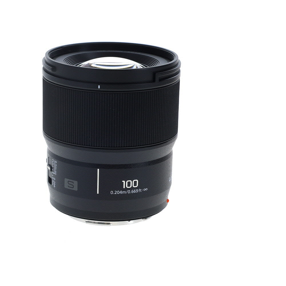 Panasonic Lumix S 100mm f/2.8 Macro Full-Frame Autofocus Lens for Mirrorless L-Mount, Black
