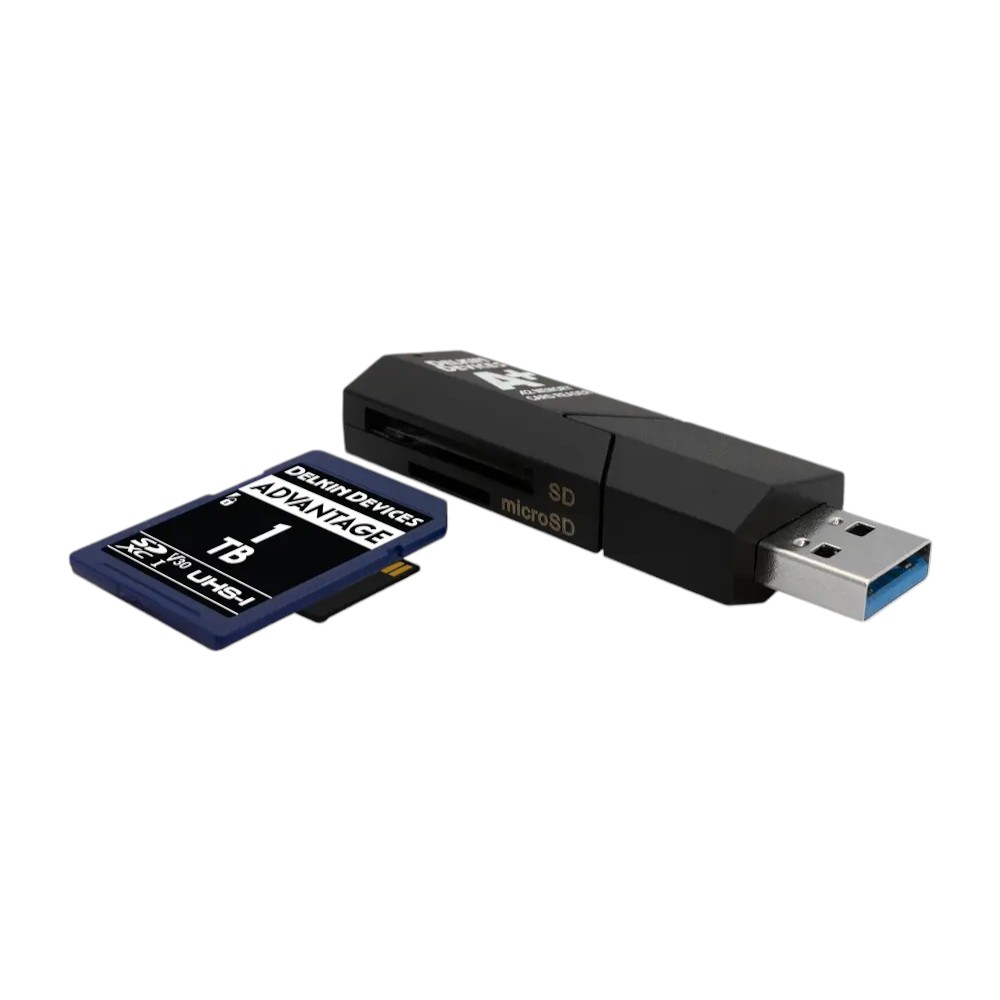 Delkin USB 3.1 Dual Slot Card Reader