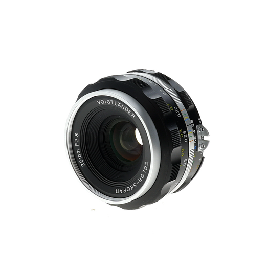 Voigtländer COLOR-SKOPAR 28mm F2.8 Ai-S Voigtlander Color-Skopar 28mm F2.8 SL Lens w/ LH-28N Hood (Nikon
