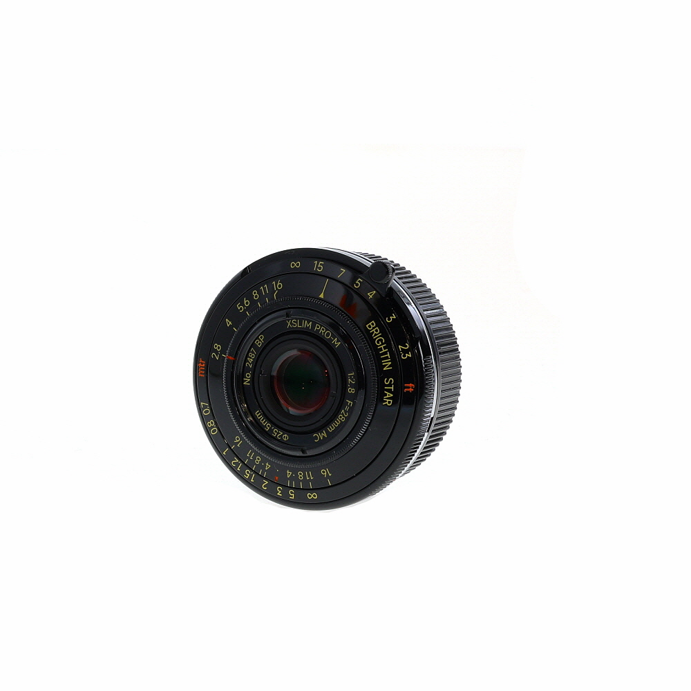 Leica Brightin Star 28mm f/2.8 XSlim Pro-M Manual Pancake Lens for Leica M-Mount Paint