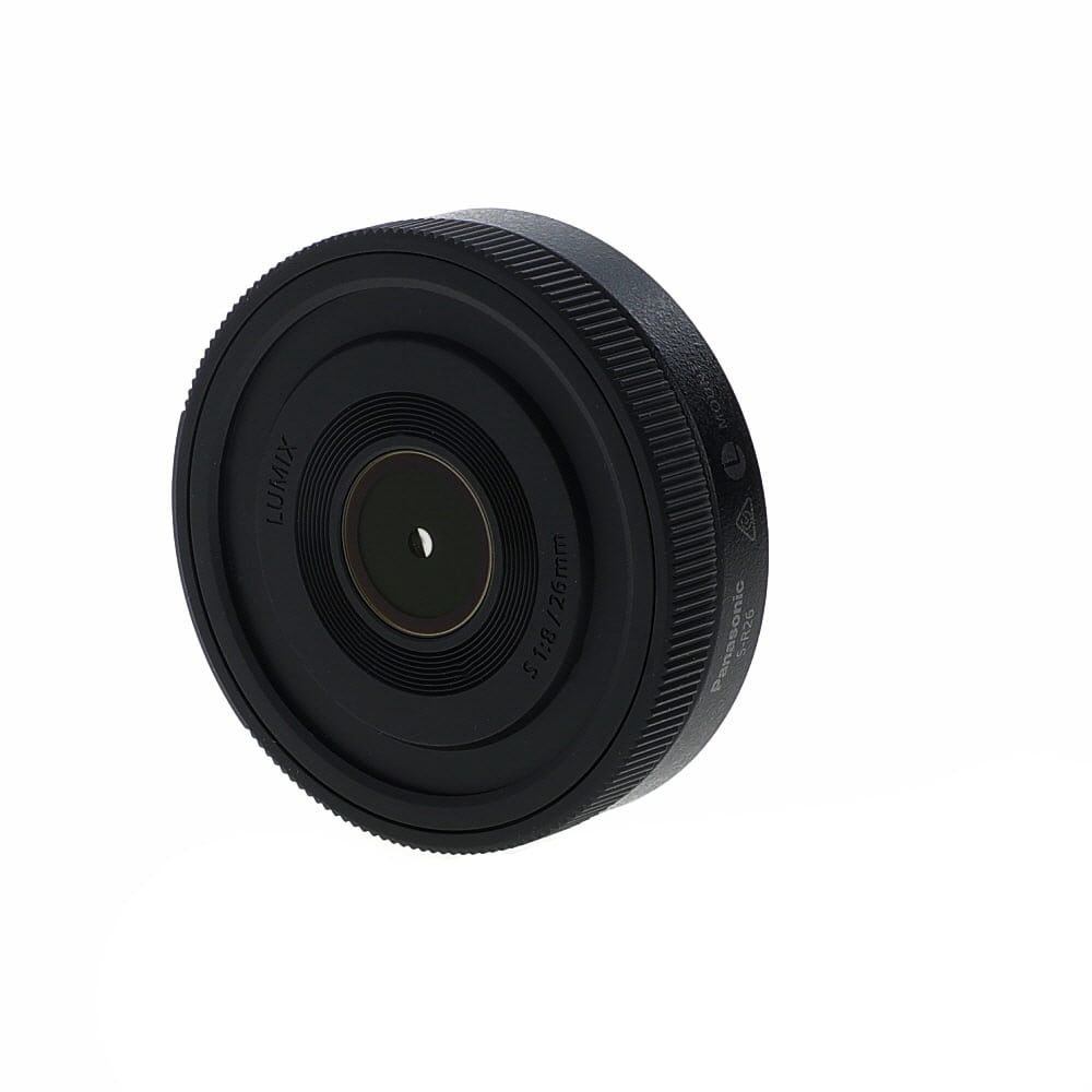 Panasonic Lumix S 26mm f/8 Full-Frame Manual Lens for Mirrorless L-Mount, Black