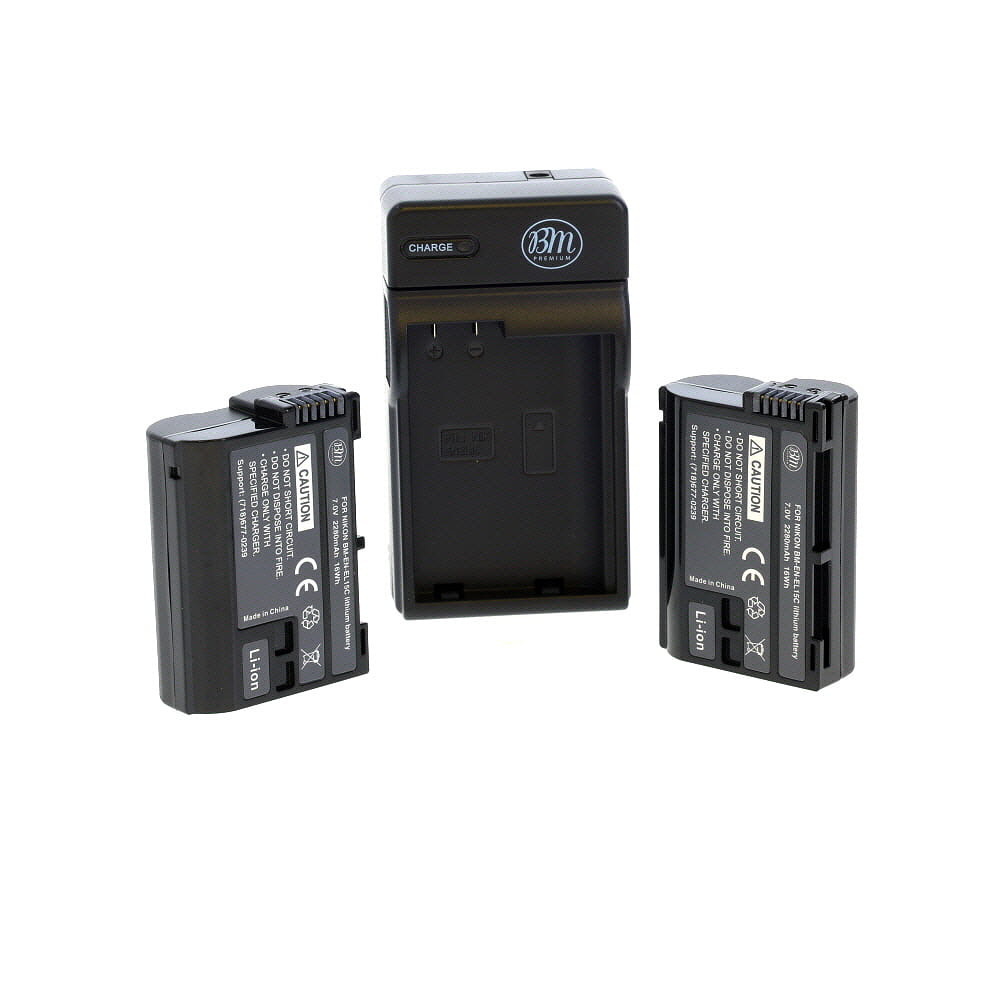 BM Premium EN-EL15C Batteries and Charger