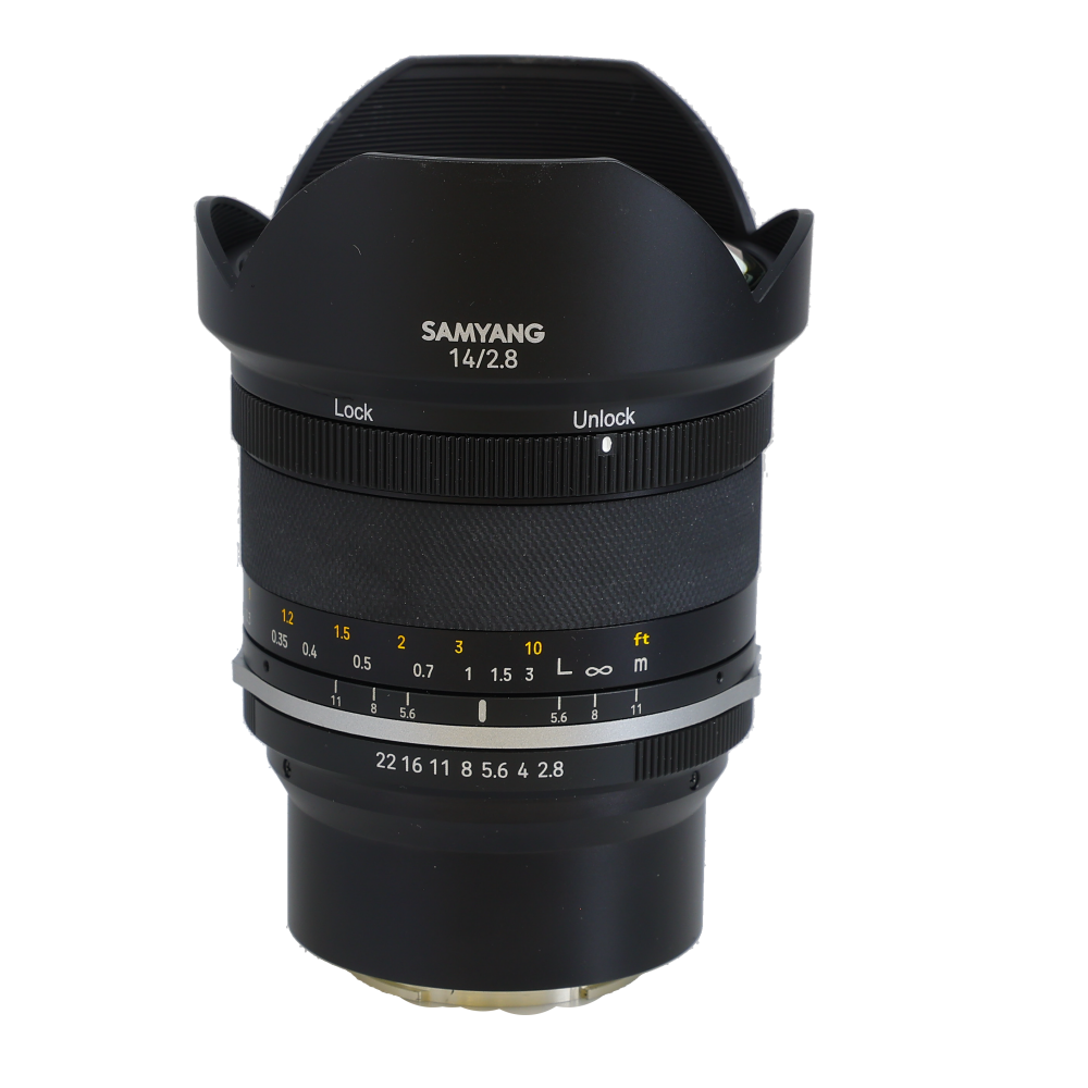 Samyang MF 14mm f/2.8 WS Mk2 Full-Frame Manual Lens with Free/Click Aperture Ring for Sony E-Mount, Black