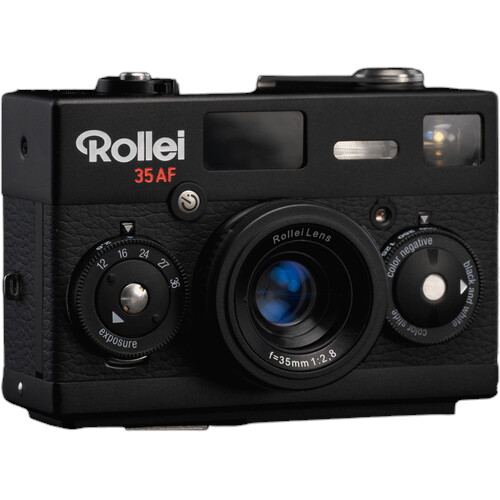 Rollei 35AF 35mm LiDAR Autofocus Camera with 35mm f/2.8 Lens, Black