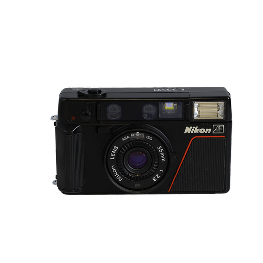 Nikon L35AF 35mm Camera with 35mm f/2.8 Lens, Black {46}