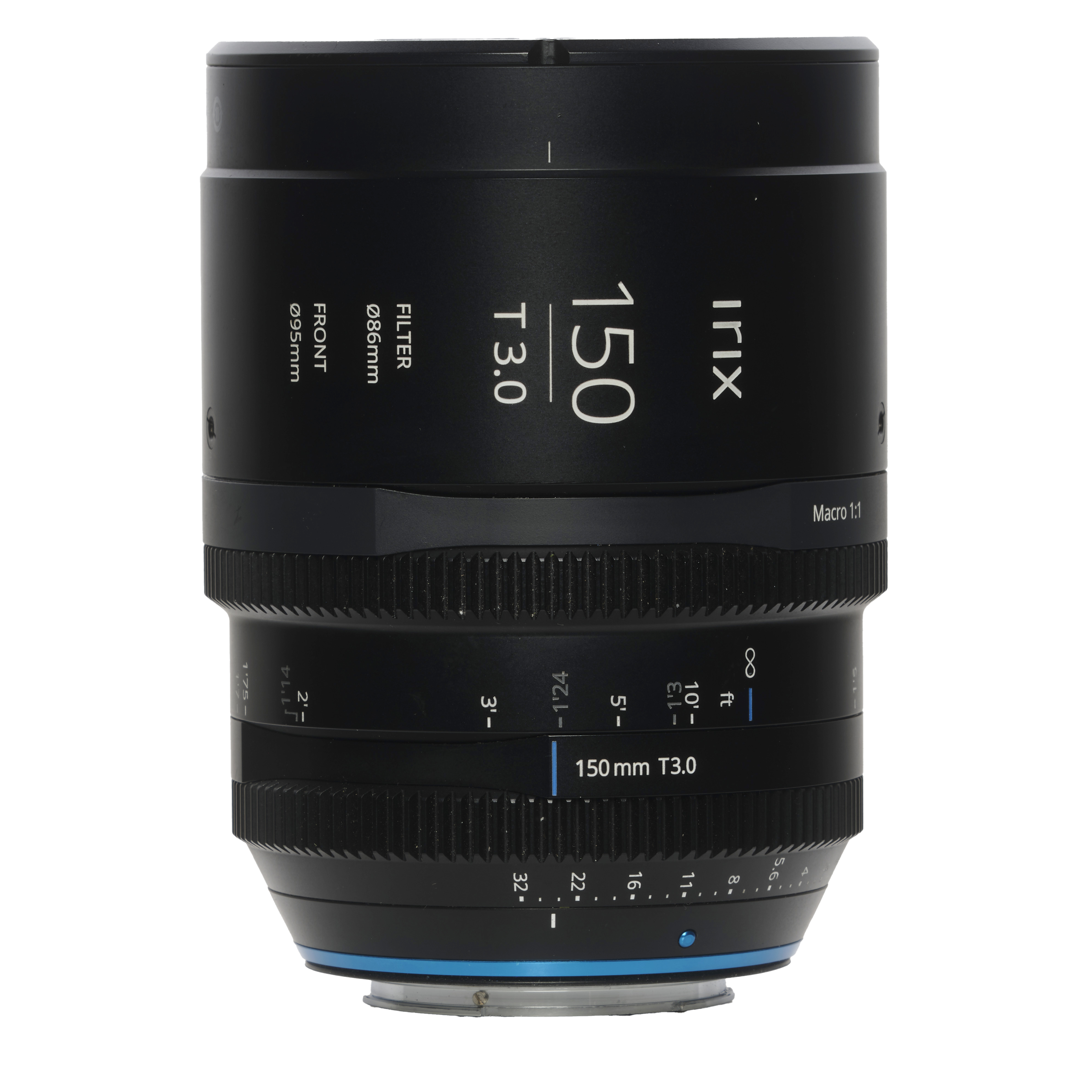 Irix 150mm T2.0 Macro 1:1 Cine Full-Frame (43.3 Image Circle) Lens for Canon EF-Mount Imperial Scale